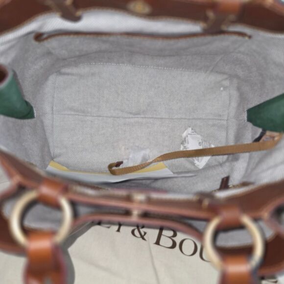 Dooney & Bourke Large Zip Barlow Florentine Leather Tote In Chestnut - Picture 7 of 9